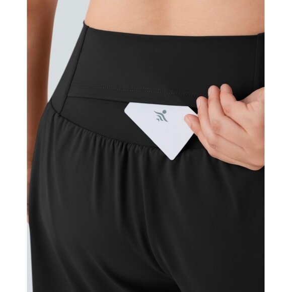 Halara Super High Waisted 2-in-1 Yoga Shorts Sz 2XL with Pockets - Picture 6 of 9